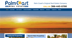 Desktop Screenshot of palmcoastrealestate.com